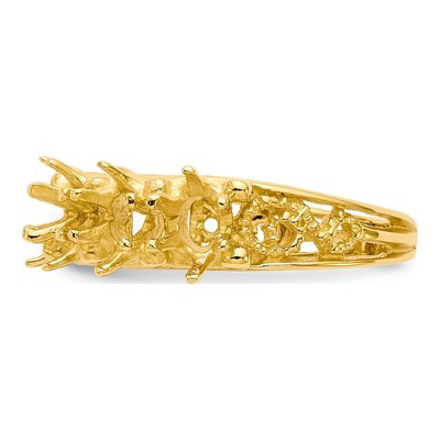 14K Yellow Gold 6-Stone Family Ring Mounting – view 3
