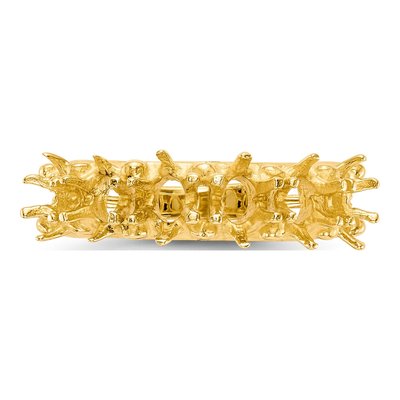 14K Yellow Gold 6-Stone Family Ring Mounting – view 4