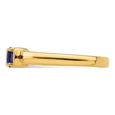 14K Yellow Gold 1-Stone Mother's Ring Mounting – view 4