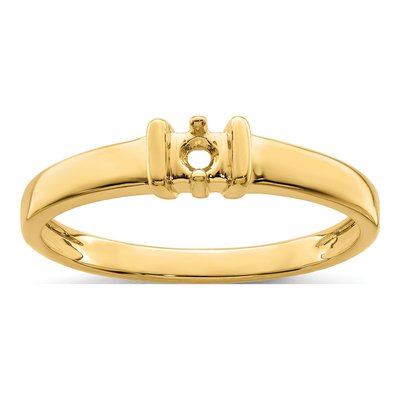 14K Yellow Gold 1-Stone Mother's Ring – view 8