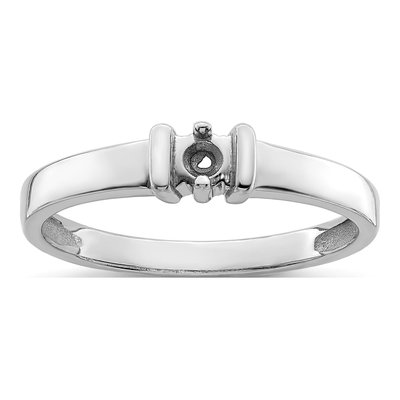Sterling Silver or 14K White Gold Mother's Ring – view 8