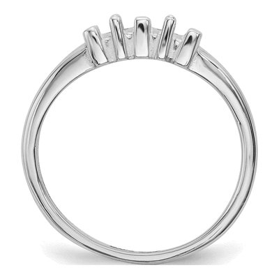 14K White Gold 2-Stone Mother's Ring Mounting – view 8
