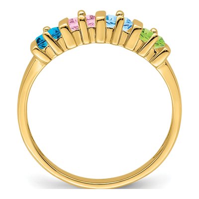 14K Yellow Gold Personalized Family Ring – view 3