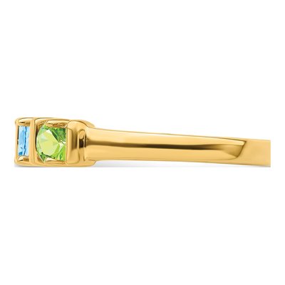 14K Yellow Gold Personalized Family Ring – view 4