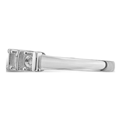 14K White Gold 4-Stone Mother's Ring Mounting – view 3