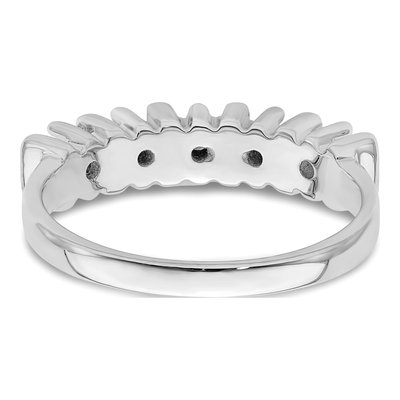 Sterling Silver or 14K White Gold 5-Stone Mother's Ring – view 5