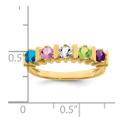 14K Yellow Gold Family Ring – view 6