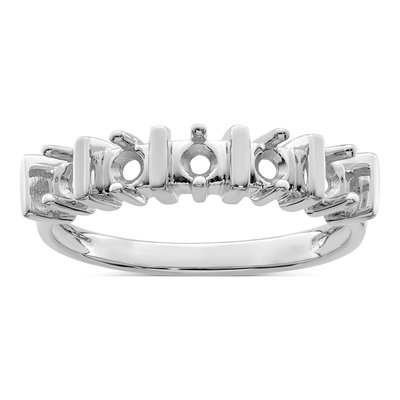14K White Gold 5-Stone Mother's Ring – view 8
