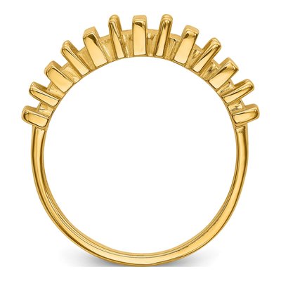 14K Yellow Gold 6-Stone Mother's Ring Mounting – view 2