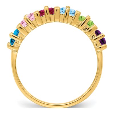 14K Yellow Gold Family Mother's Ring – view 3