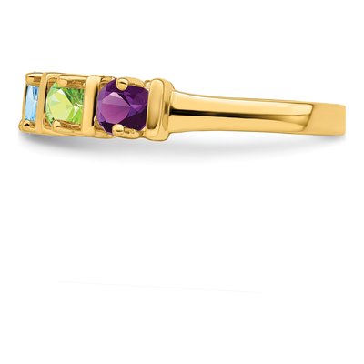 14K Yellow Gold Family Mother's Ring – view 4
