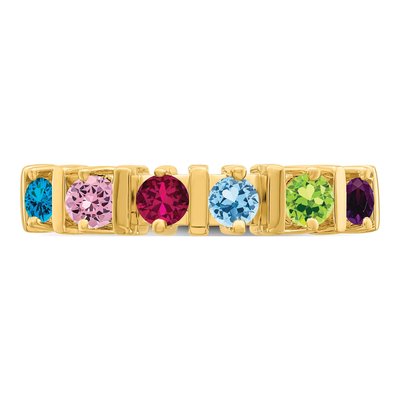 14K Yellow Gold Family Mother's Ring – view 5