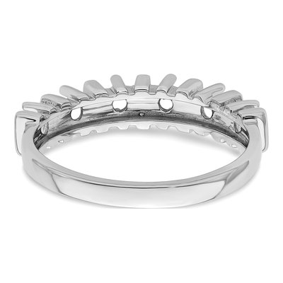 Sterling Silver or 14K White Gold 6-Stone Mother's Ring – view 7