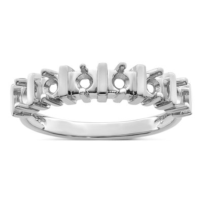Sterling Silver or 14K White Gold 6-Stone Mother's Ring – view 8
