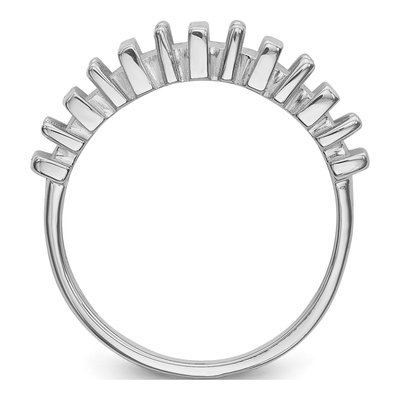 14K White Gold 6-Stone Mother's Ring Mounting – view 2