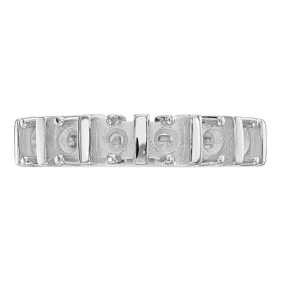 14K White Gold 6-Stone Mother's Ring Mounting – view 4