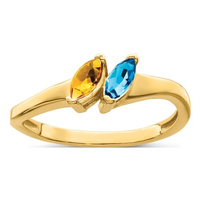 14K Yellow Gold Family Ring Mounting – view 2