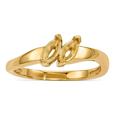 14K Yellow Gold Family Ring Mounting – view 5
