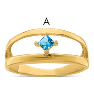 14K Yellow Gold Family Ring Mounting – view 2