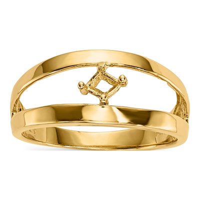14K Yellow Gold Family Ring Mounting – view 7