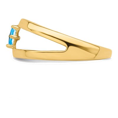14K Yellow Gold Custom Family Ring – view 4