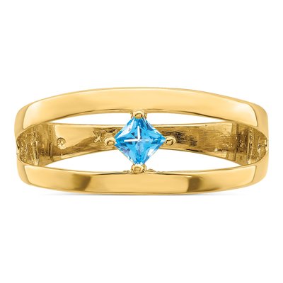14K Yellow Gold Custom Family Ring – view 5