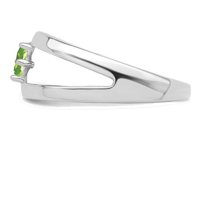Sterling Silver or 14K White Gold Mother's Ring – view 4