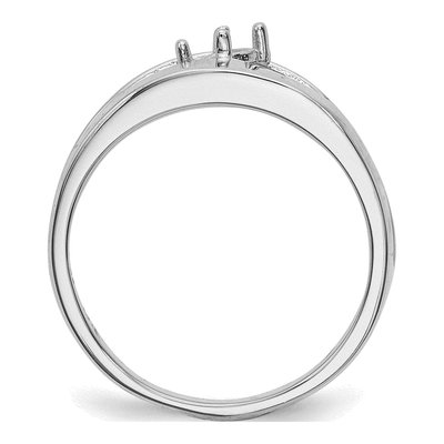 14K White Gold Family Ring Mounting – view 8