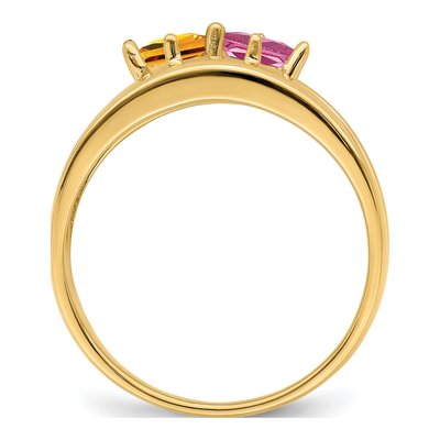 14K Yellow Gold Family Ring Mounting – view 3
