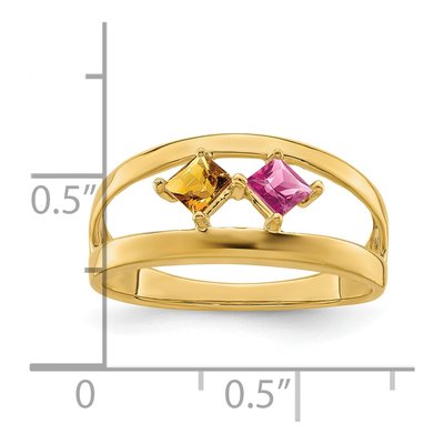 14K Yellow Gold Family Ring Mounting – view 6