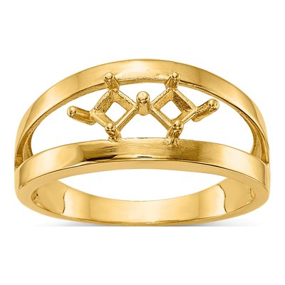 14K Yellow Gold Family Ring Mounting – view 7