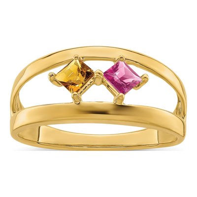 14K Yellow Gold Family Ring – view 2