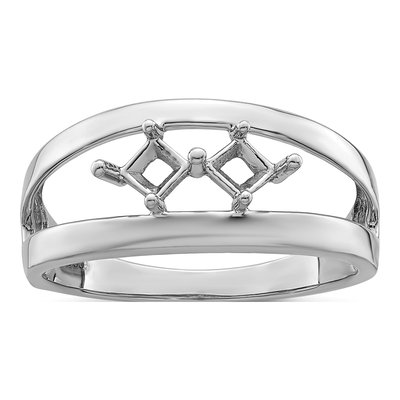Sterling Silver or 14K White Gold Personalized Family Ring – view 7