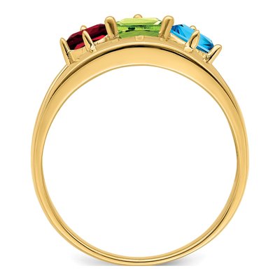 14K Yellow Gold Family Ring Mounting – view 3