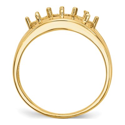 14K Yellow Gold Family Ring Mounting – view 8