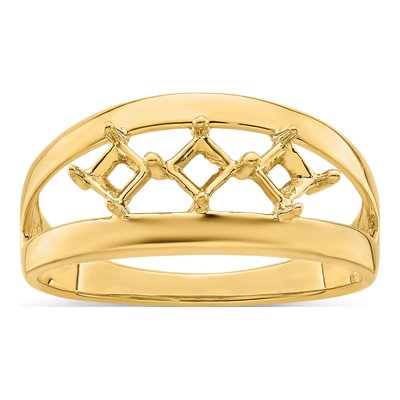 14K Yellow Gold Customizable Family Ring – view 7