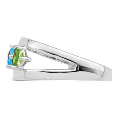 14K White Gold Family Ring – view 4