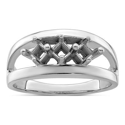 14K White Gold Family Ring – view 7