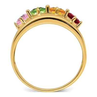 14K Yellow Gold Family Ring Mounting – view 3