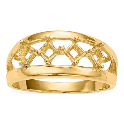 14K Yellow Gold Family Ring Mounting – view 7