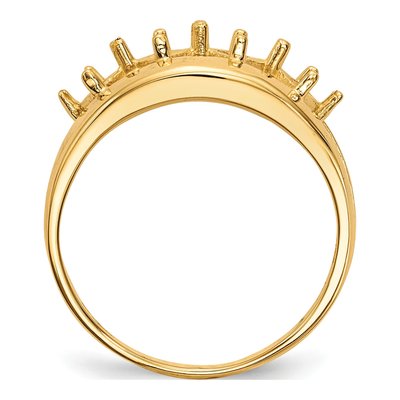 14K Yellow Gold Family Ring Mounting – view 8