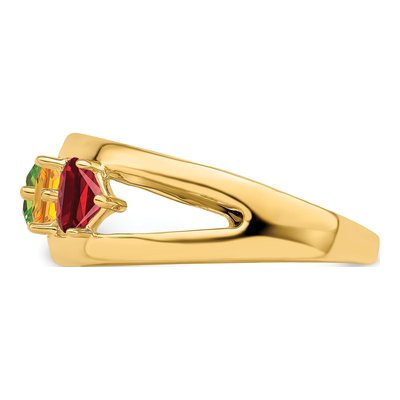14K Yellow Gold Custom Family Ring – view 3