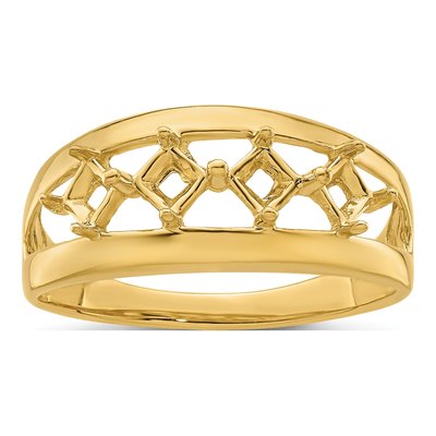 14K Yellow Gold Custom Family Ring – view 5