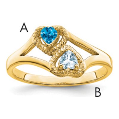 14K Yellow Gold Family Ring – view 4