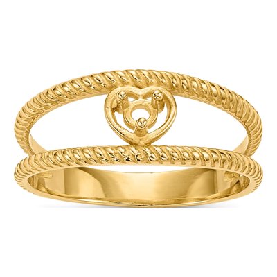 14K Yellow Gold Family Ring Mounting – view 7