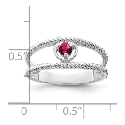 14K White Gold Family Ring Mounting – view 6