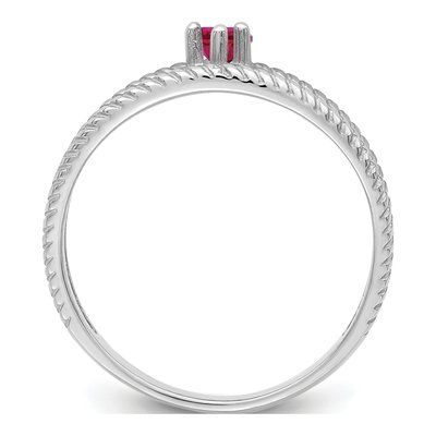 14K White Gold Family Ring – view 3
