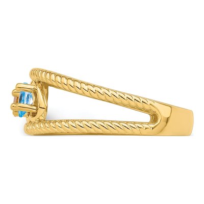 14K Yellow Gold Customizable Family Ring Mounting – view 5