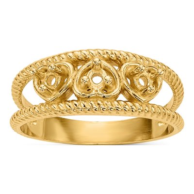 14K Yellow Gold Family Ring Mounting – view 7