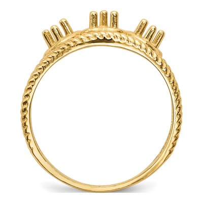 14K Yellow Gold Family Ring Mounting – view 8
